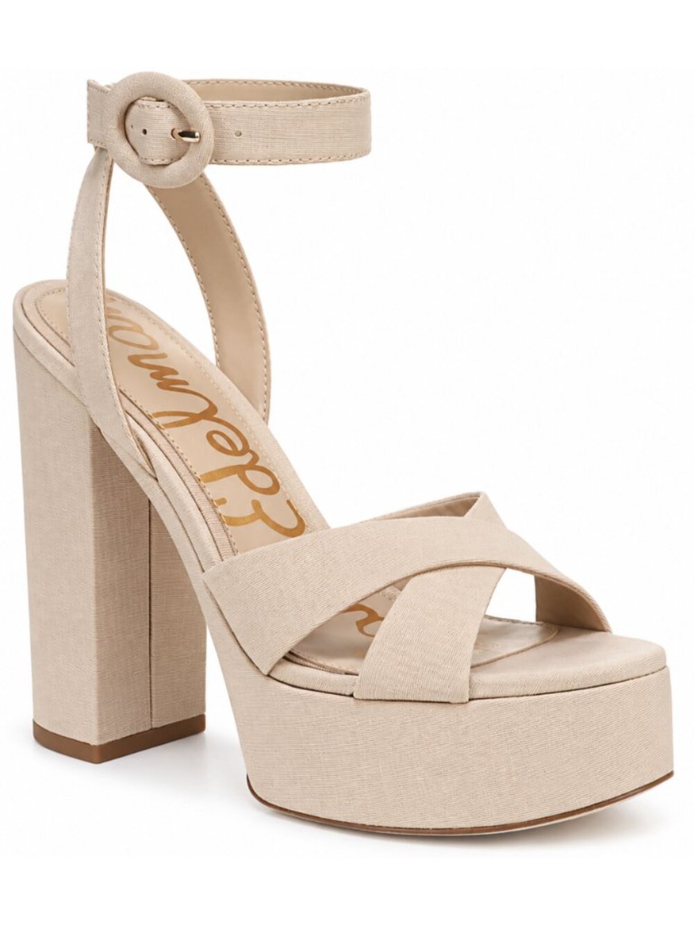 Sam Edelman Savannah Platform Sandals Honey Sand Size 10 M NWT
